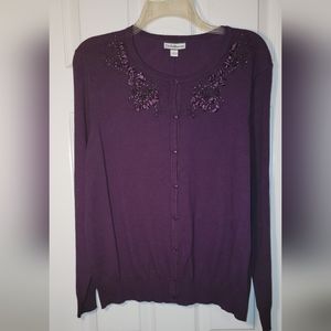Ladies Size Large Button-up Cardigan